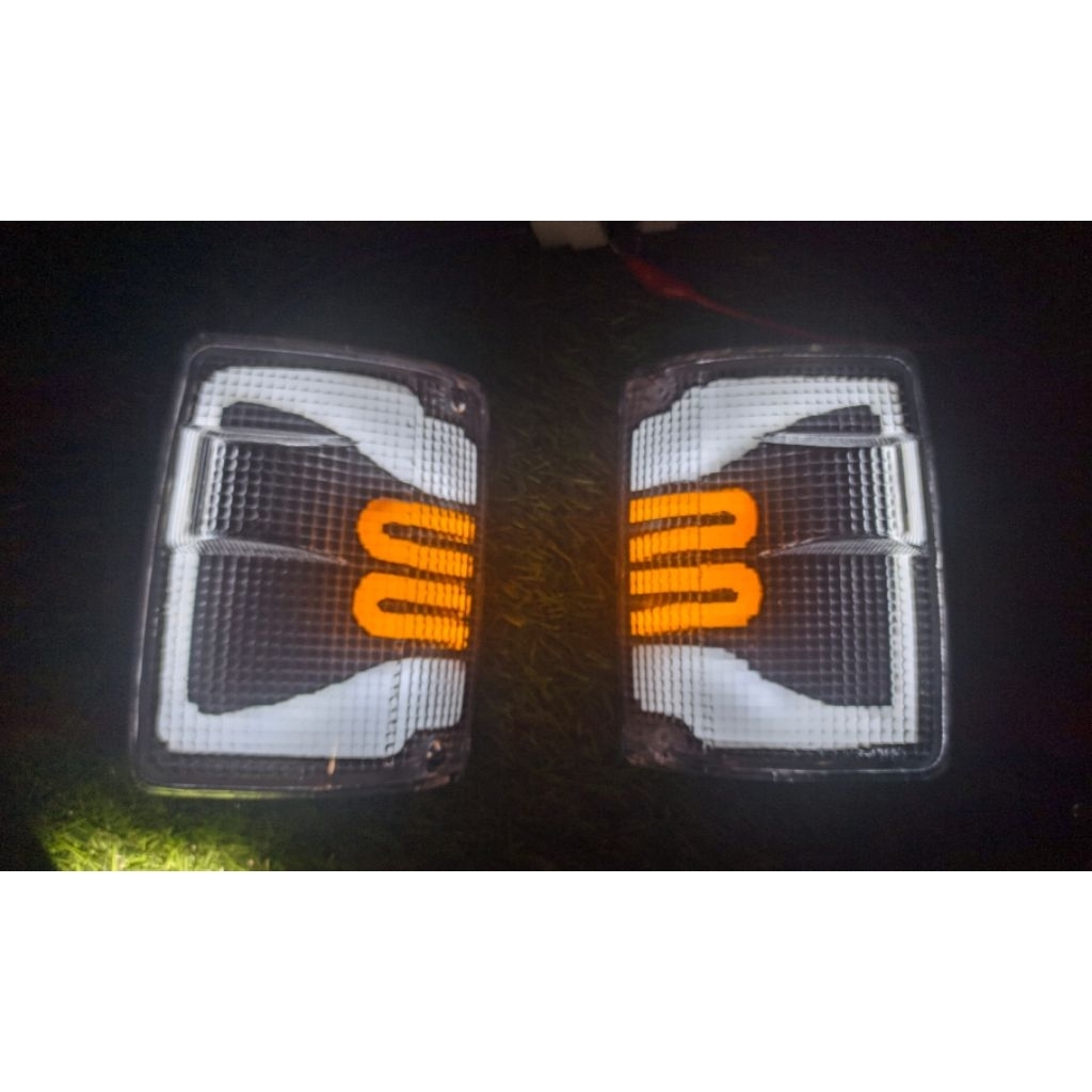 lampu sein panther kotak custom lazy running