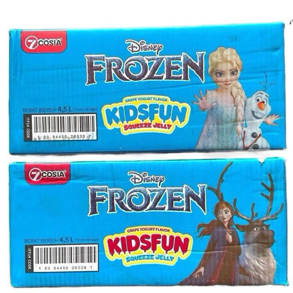 7COSIA KIDS FUN ISI 60 (1 KARTON) ANGGUR & YOGURT Cemilan Jelly Segar