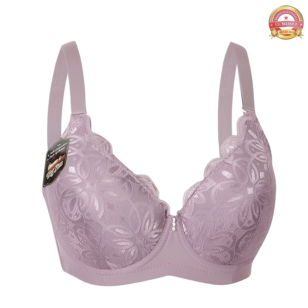 Scelta - Bra Push Up Breast Ukuran Besar Full Cup Big Size Nyaman Bra Cup D Size 38 40 42 44 BH SCE 