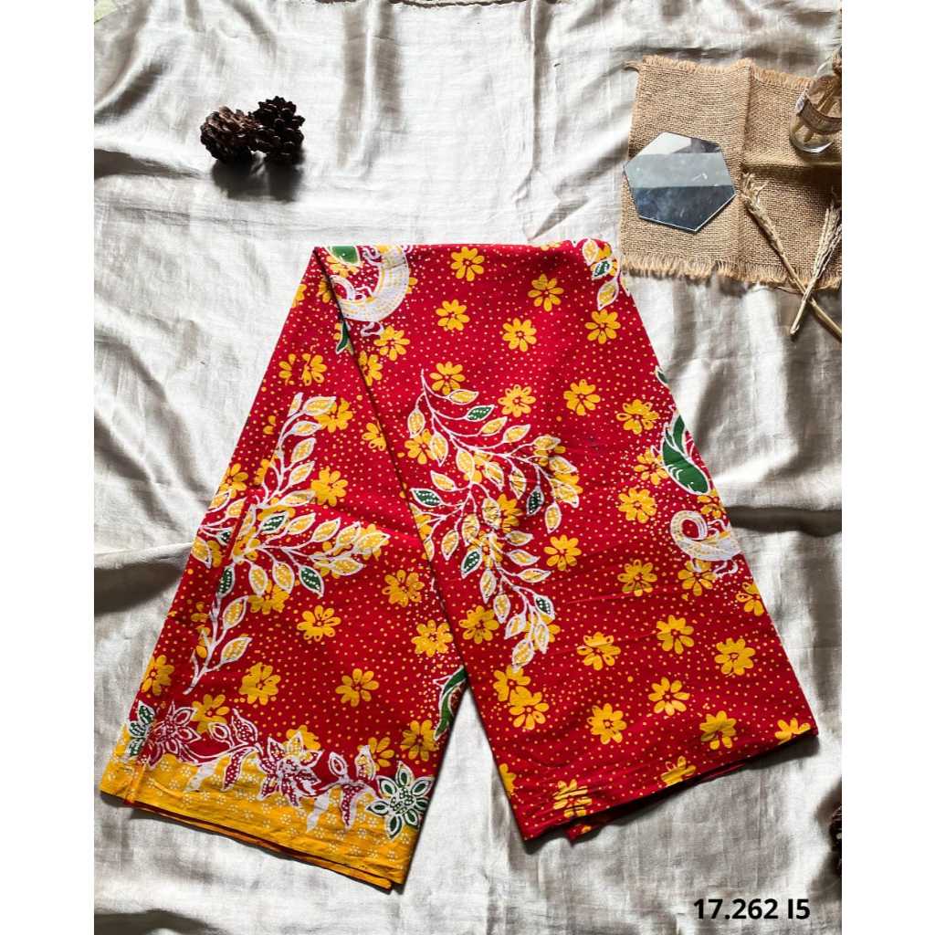 PROMO 11.11 -Batik Tulis Asli Madura Motif Surabaya -New Arrivals November -Warna Merah Cerah -17.26