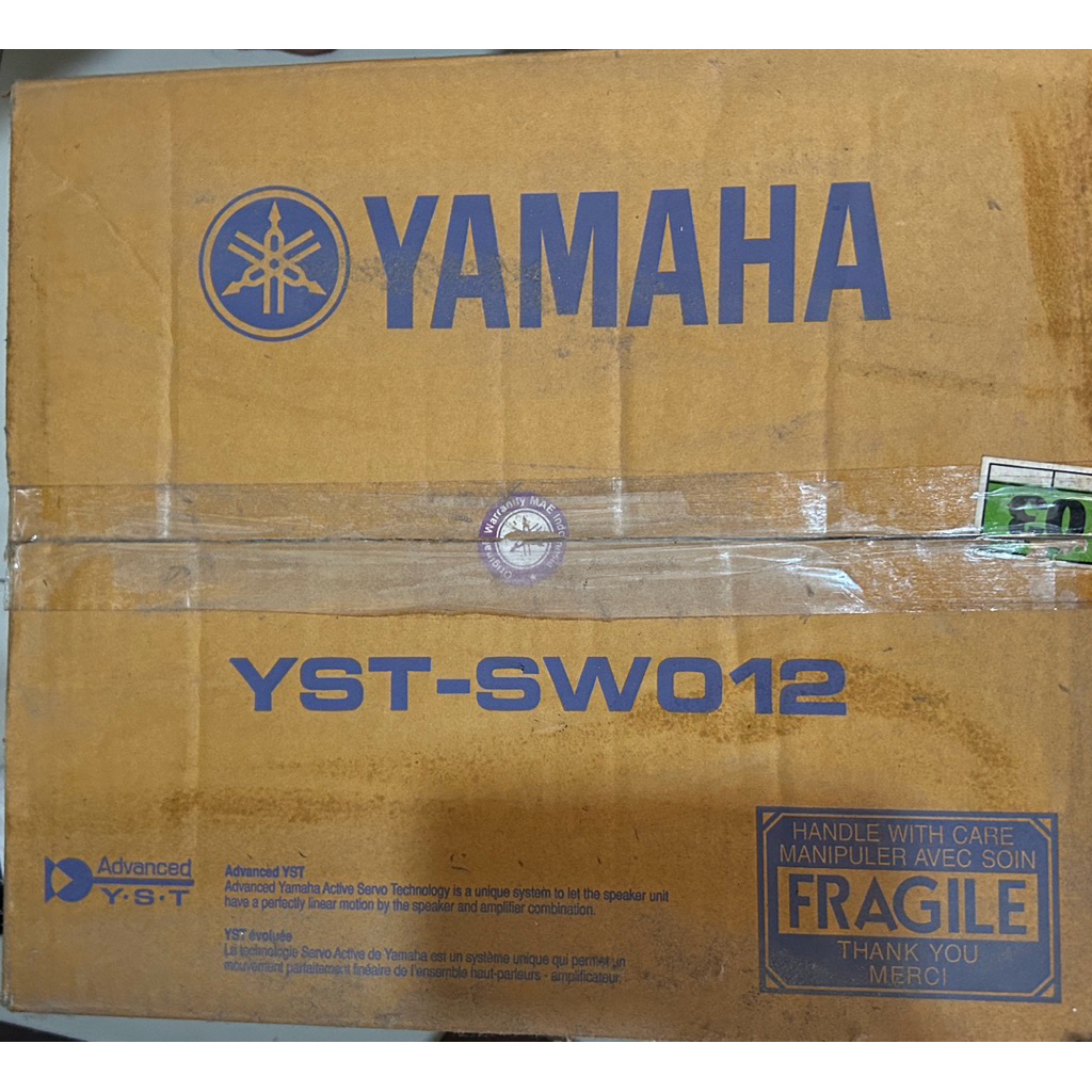 Yamaha Subwoofer System YST-SWO12