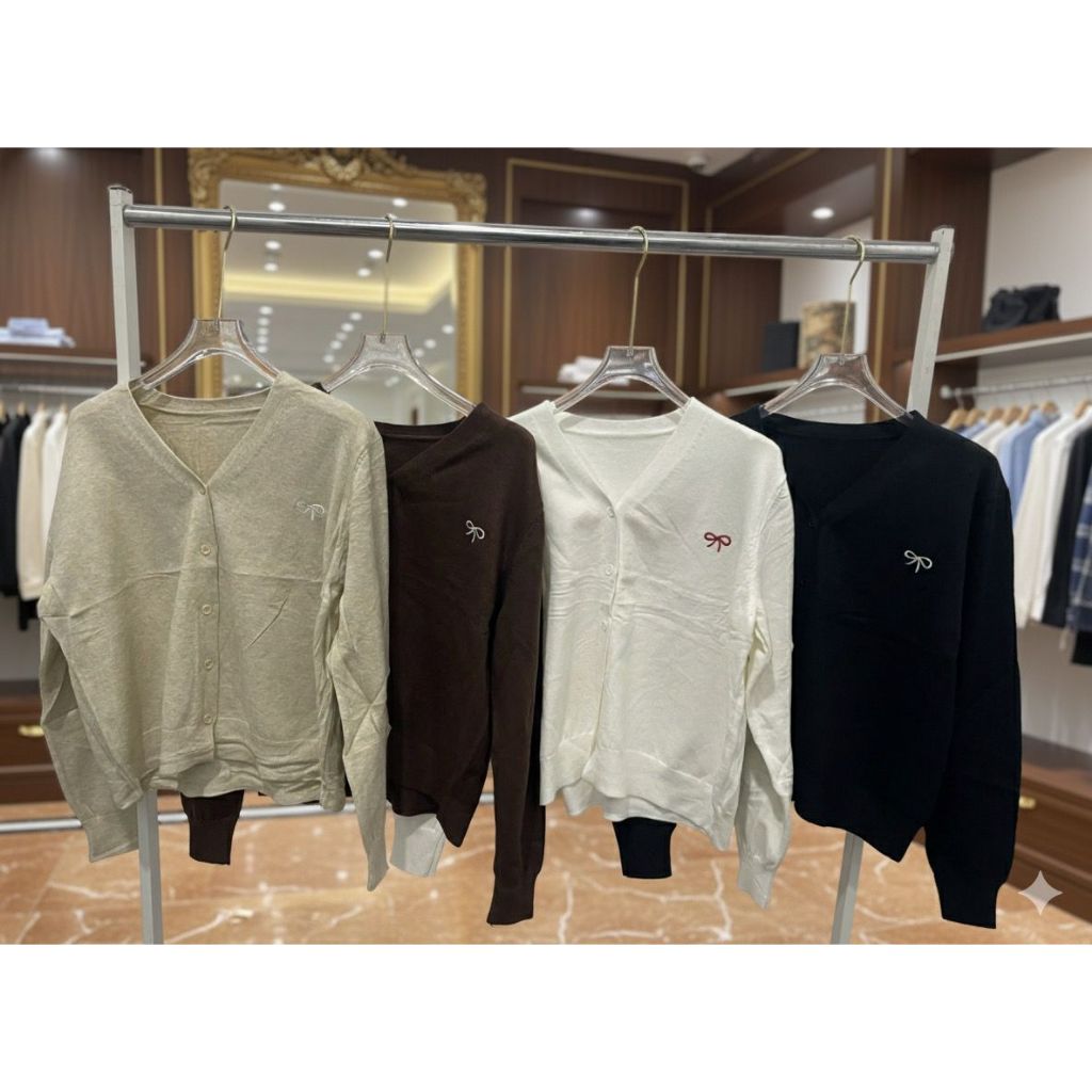 CARDIGAN RAJUT PITA KANCING DEPAN WANITA