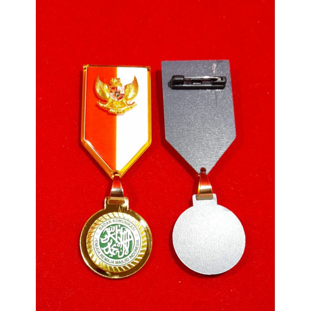 pin bkprmi model mendali pin tiska bkprmi