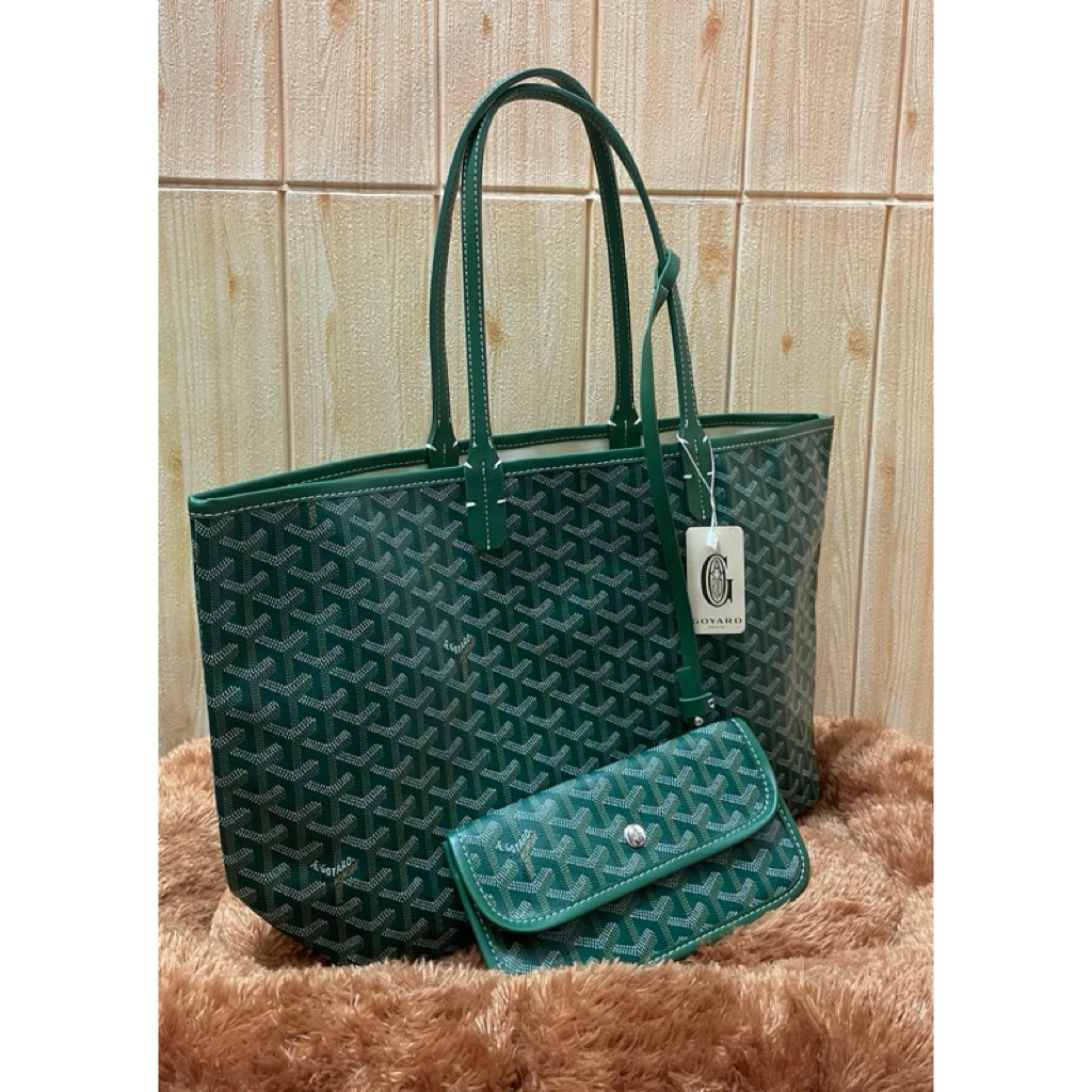 Goyard Tote Bag Green | Tas selempang wanita | Tas bahu wanita