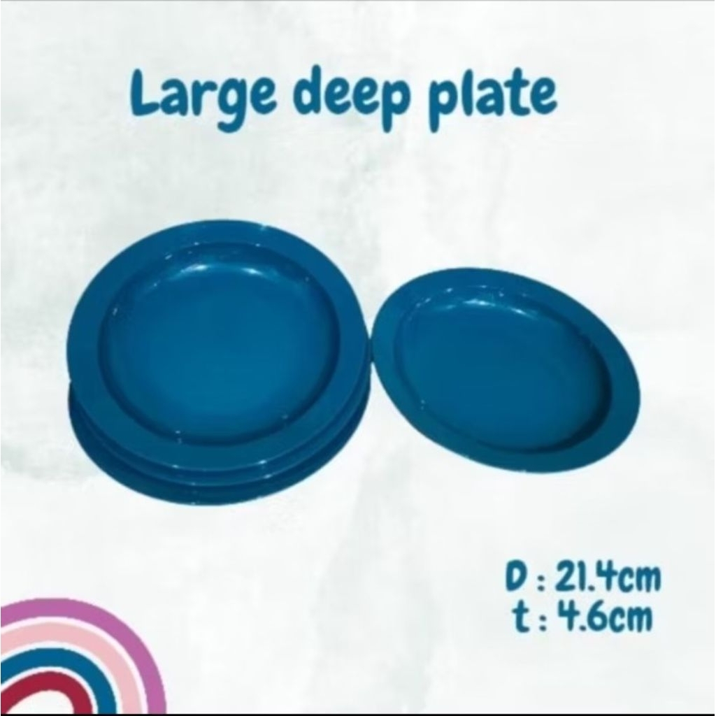 large deep plate hijau