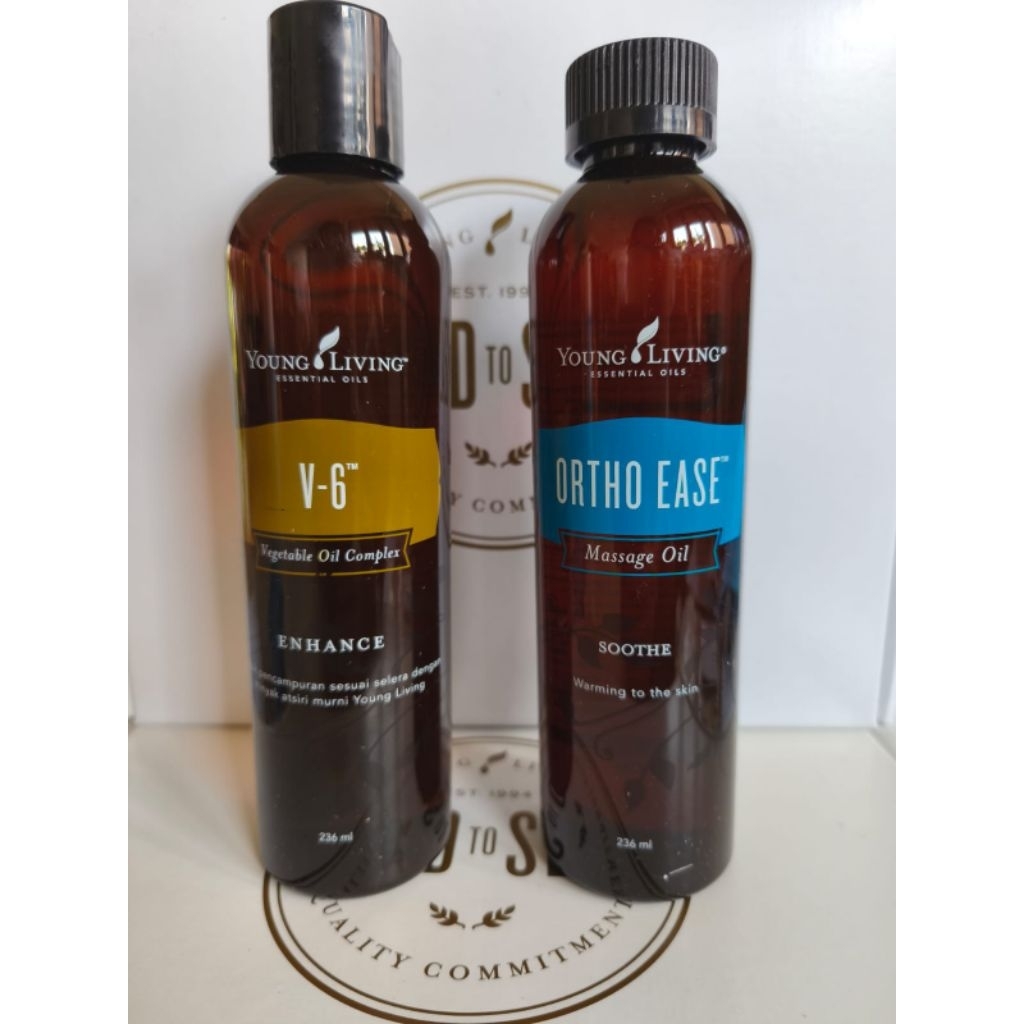 YL carrier oil v6 oil young living, ortho ease young living,minyak pijat