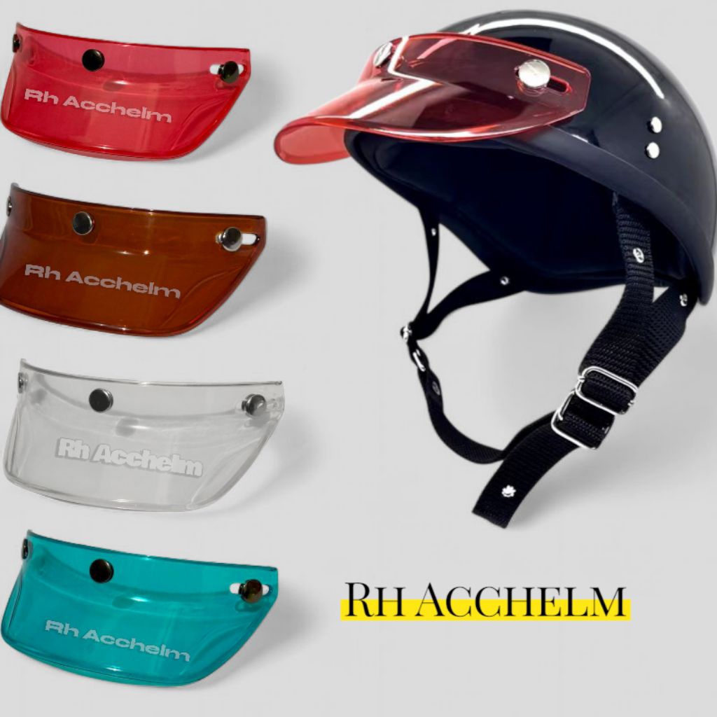 PET HELM BOGO RETRO PET HELM CARGLOS TRANSPARANT | PET HELM CAKIL TOPI HELM