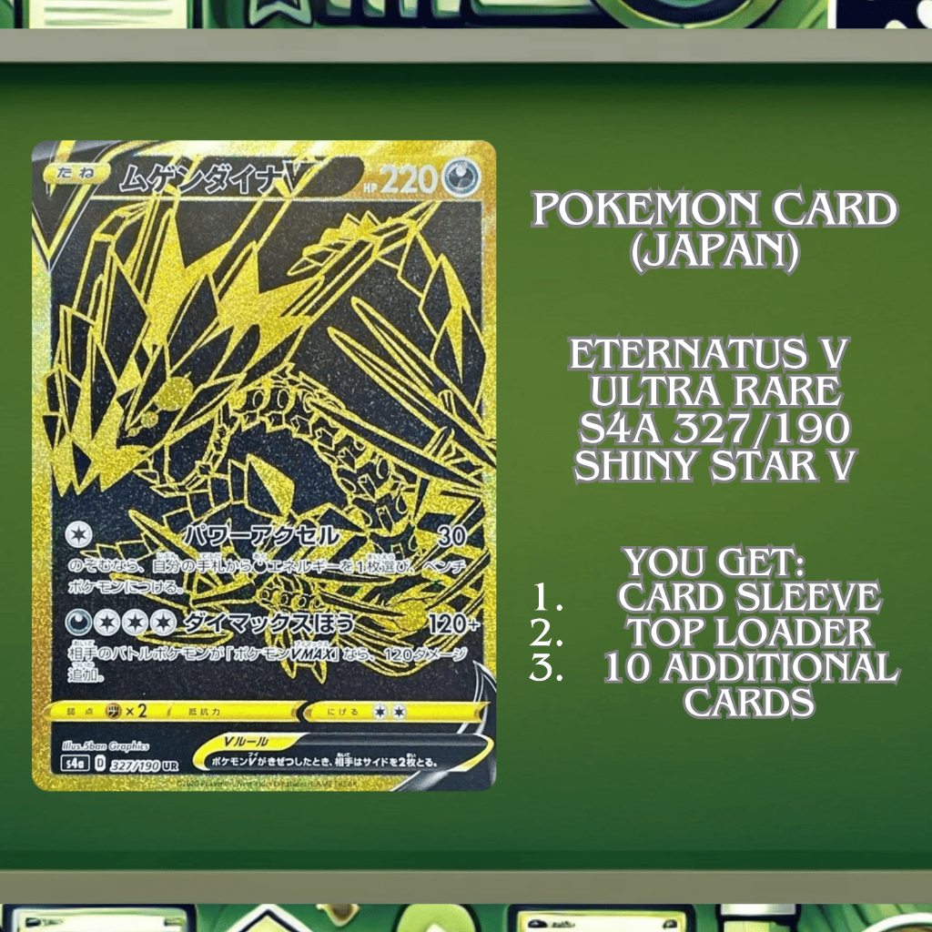 Kartu Pokemon TCG Eternatus V Shiny Star V Ultra Rare (UR) s4a 327/190 Japan