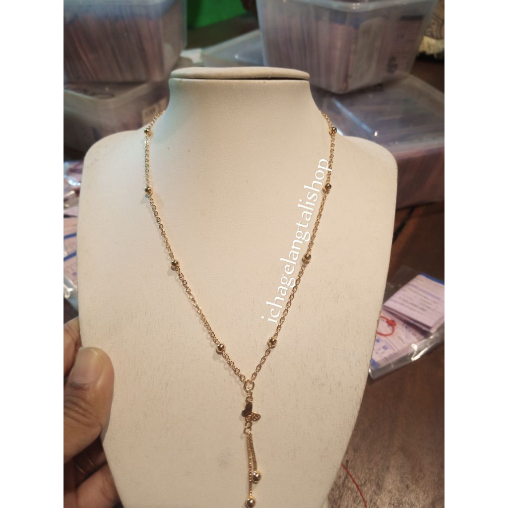 kalung Jedar kombinasi kupu 0, 2 grm Semar Nusantara