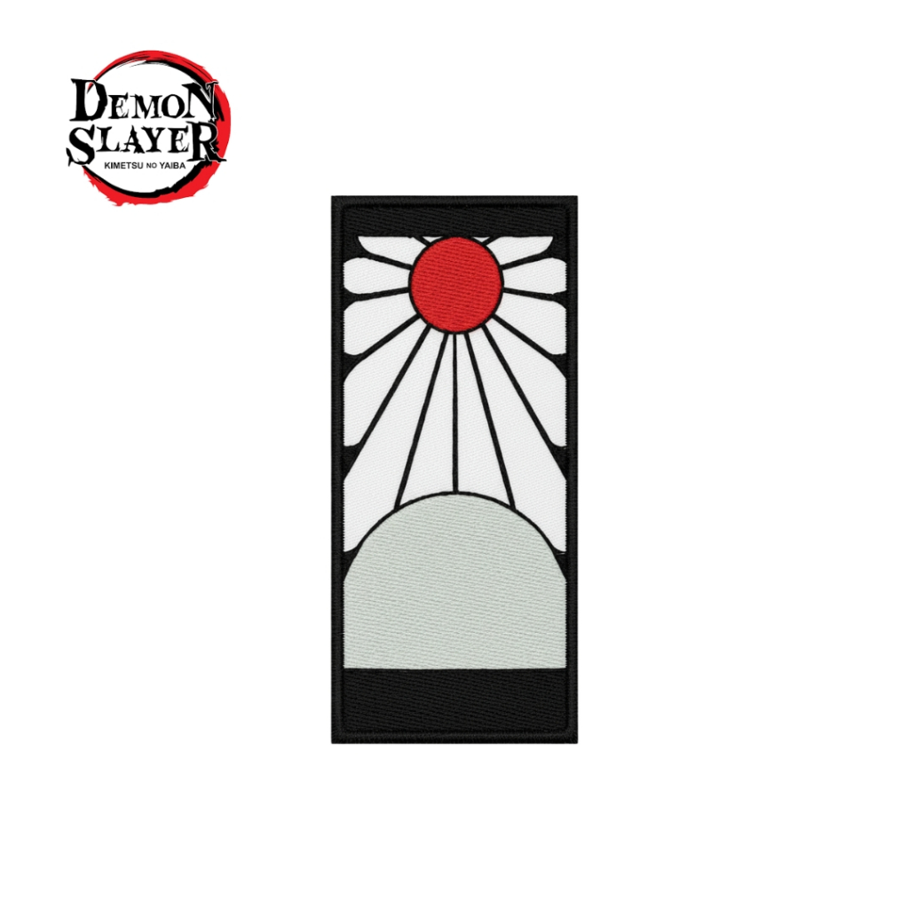 Patch Bordir Hanafuda Demon Slayer Anime Jepang Iron On Jahit Tempel