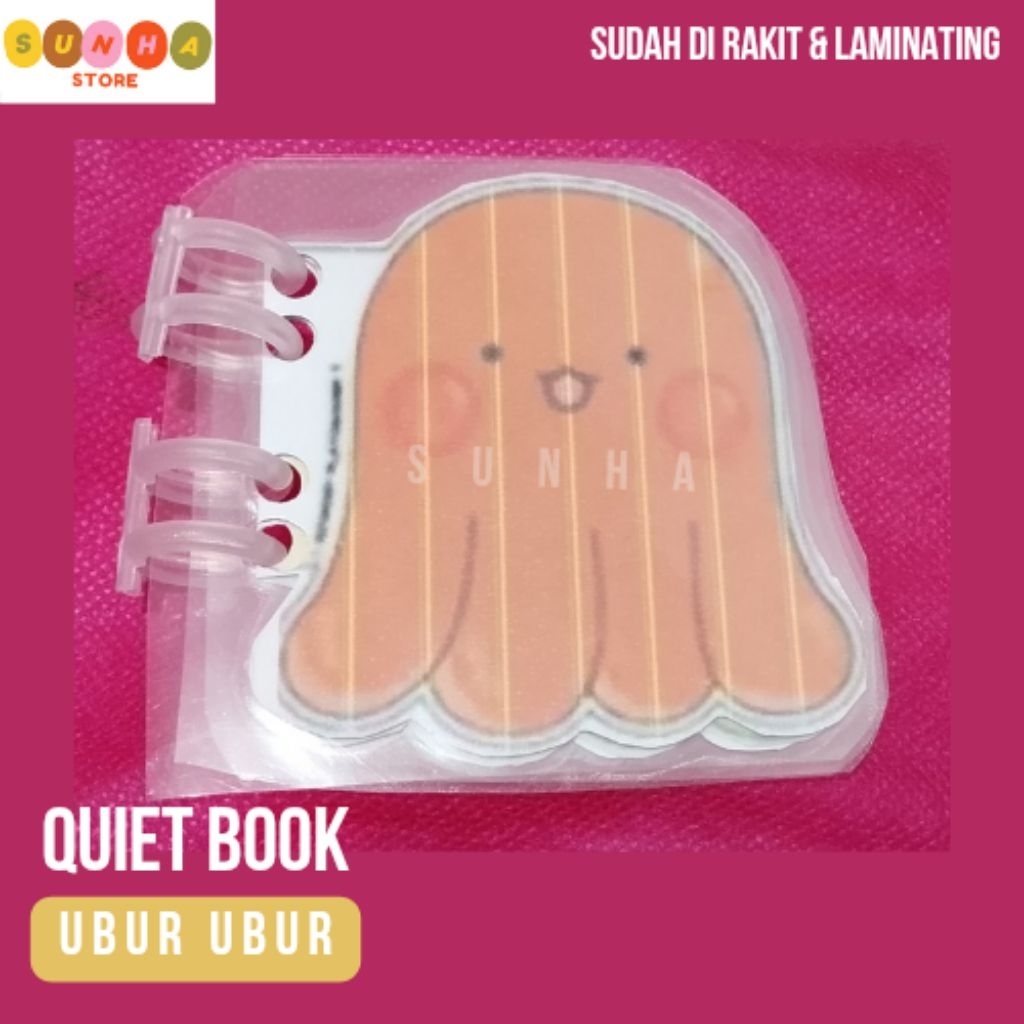 Quiet Book Rumah ubur ubur / paper doll book rumah ubur ubur
