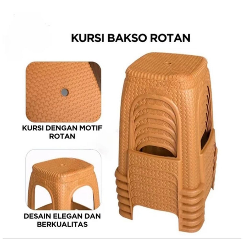 Kursi Plastik Anyam Tabitha/ Kursi Bakso Anyam Tabitha/ Kursi Bakso coklat Tabitha anyaman