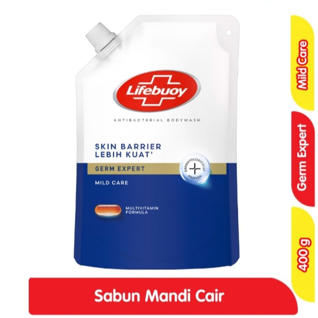 sabun cair lifebuoy uku 400ml / lifebuoy bodywash UK 400ml  / sabun mandi cair lifebuoy UK 400ml