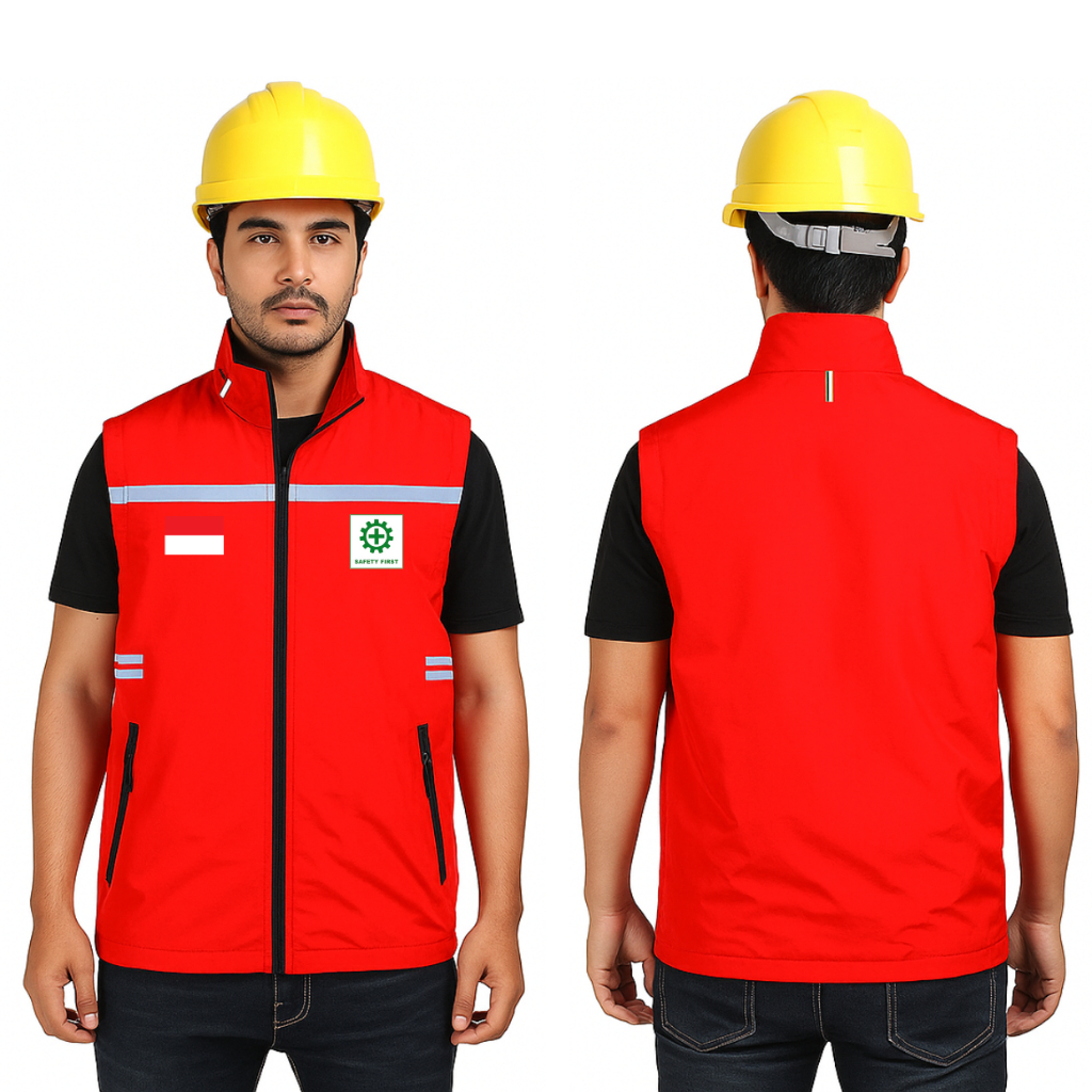 Terbaru - Rompi Proyek Safety / Rompi Safety Proyek Lapangan / Rompi Safety Tactical / Rompi Kerja L