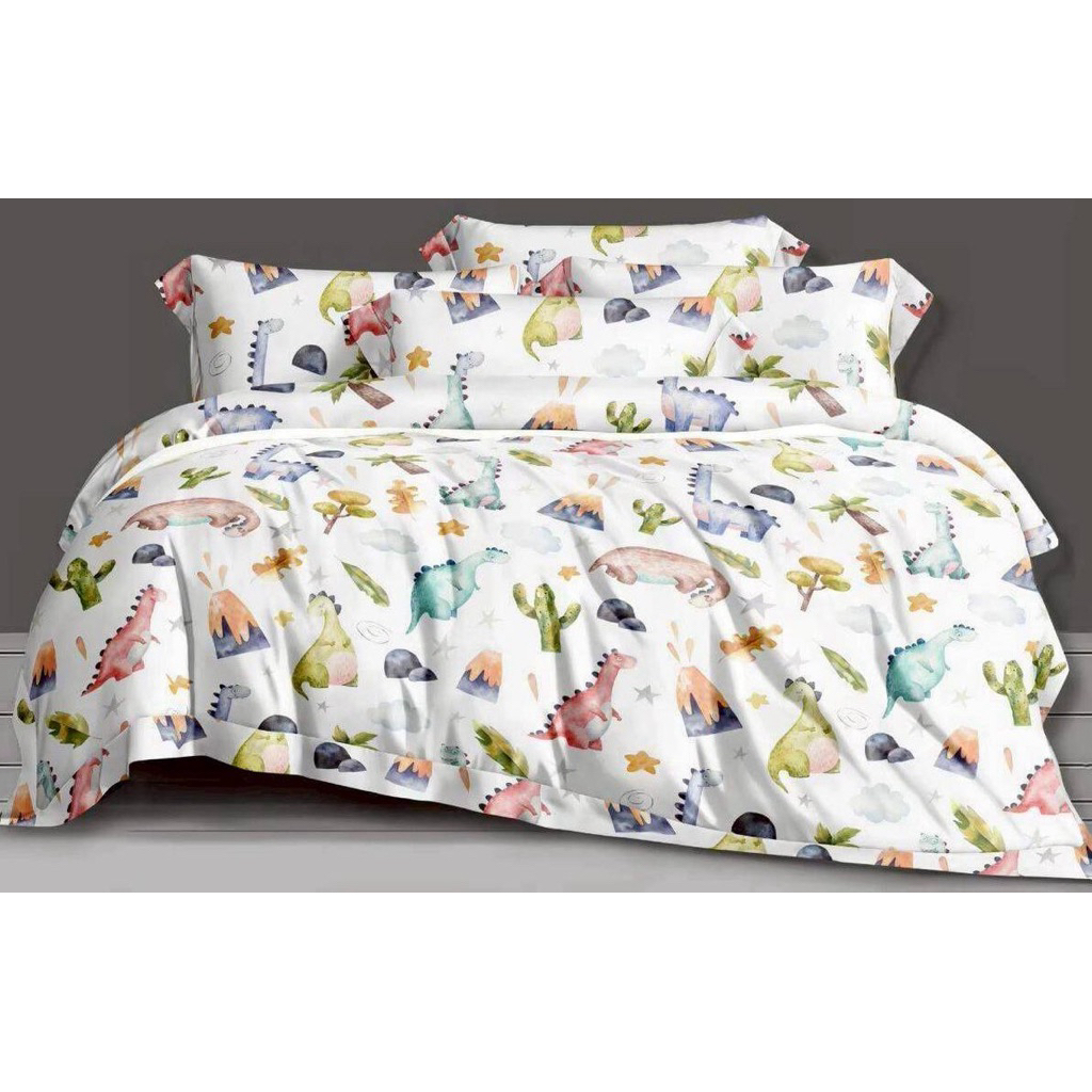 Sprei Aesthetic Katun Jepang Motif Dinosaurus