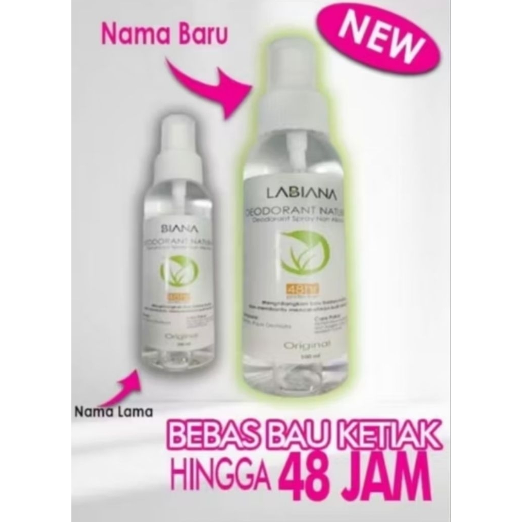 "LAST STOCK" LaBiana Deodorant Tawas Spray (Alcohol 0%)
