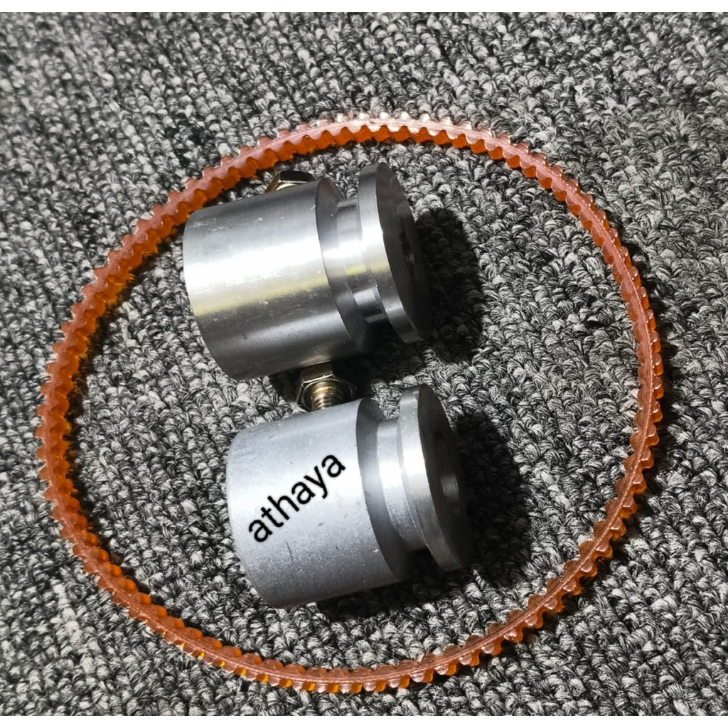 Pulley Puly Puli Alumunium Dinamo dc ukuran 1 inch lobang as fariatif banyak pilihan