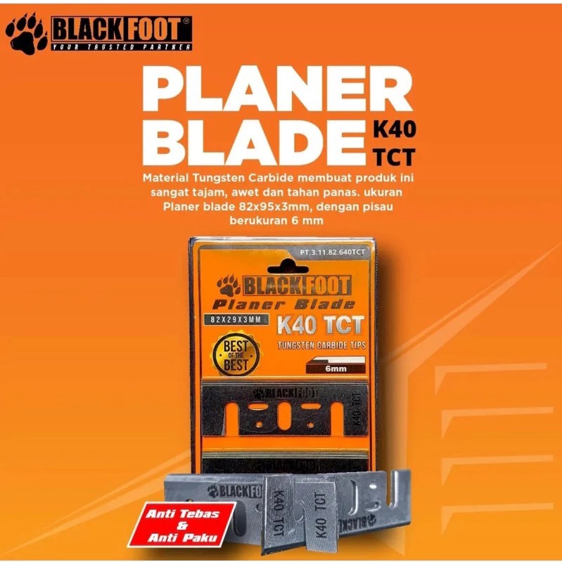 Planer blade K40 Blackfoot / mata pisau serut K40 HIGH QUALITY TCT grade