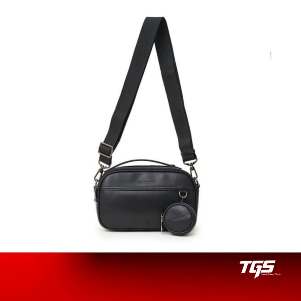 Gino Mariani Tas Selempang Pria Amos - Black