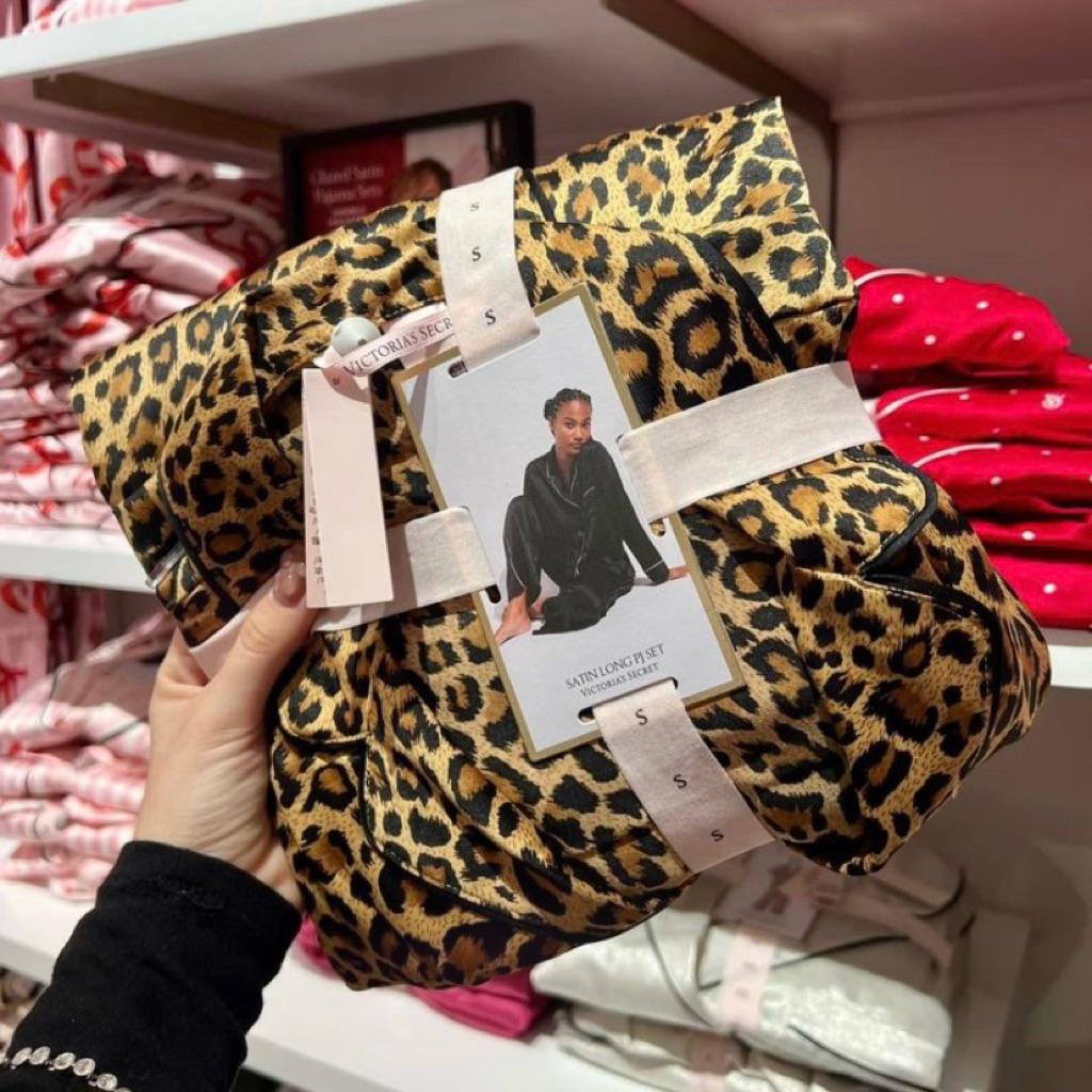 Pajamas short V*S leopard satin short