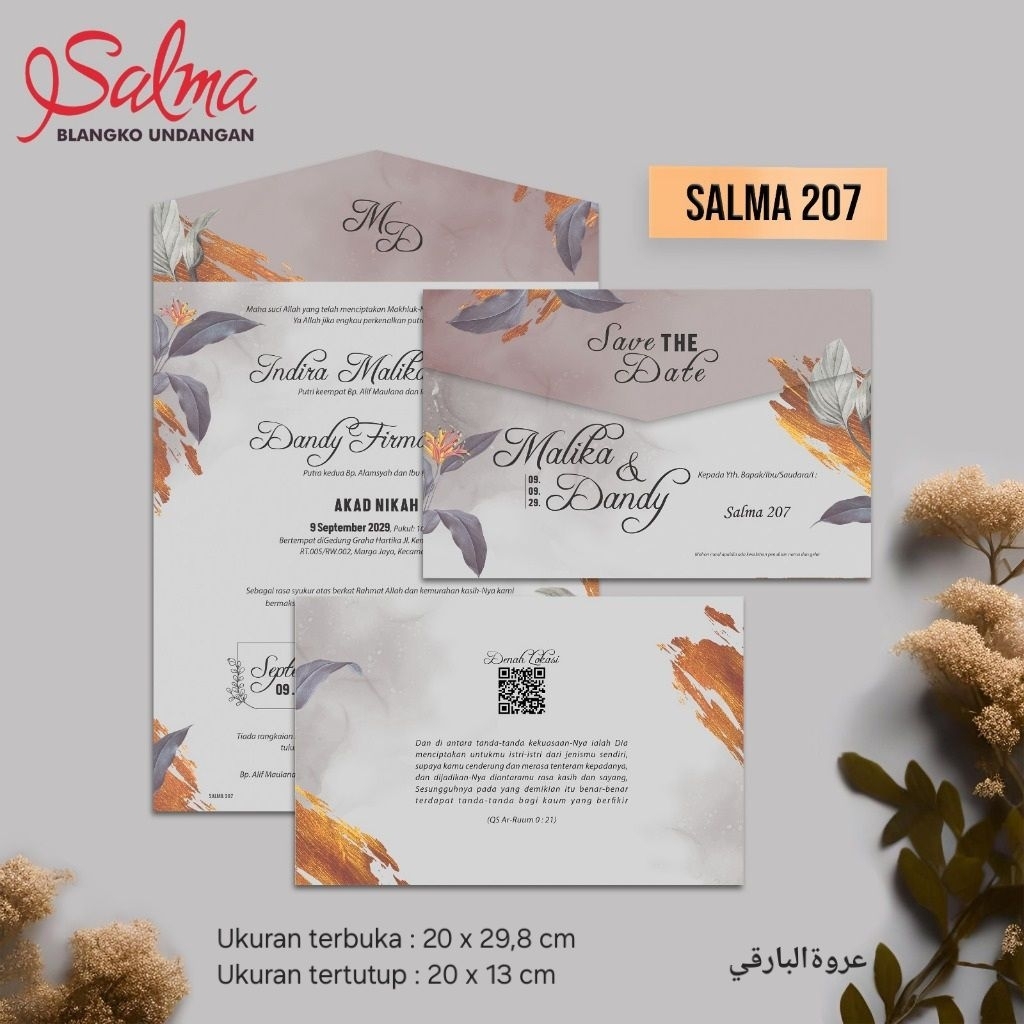 Undangan Pernikahan Murah / Undangan Nikah Elegan / Undangan Pernikahan Kekinian