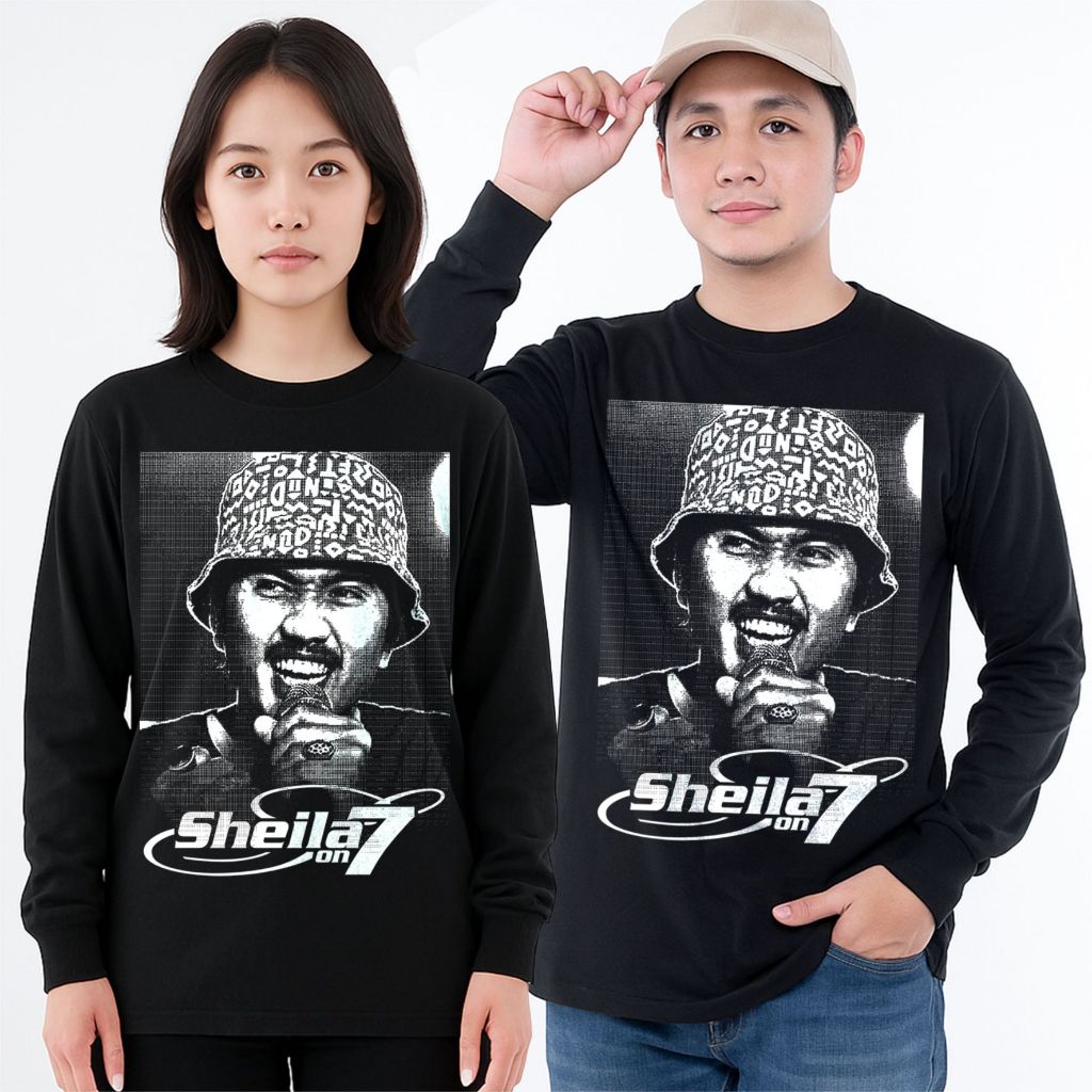 KAOS DUTA SHEILA ON 7 LONGSLEEVE - SABLON DISCHARGE INK