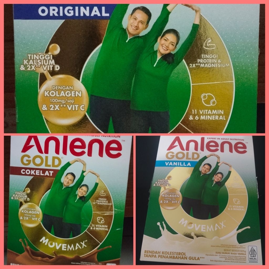 Anlene Gold 5X 825gr / Susu Anlene / Susu Lansia