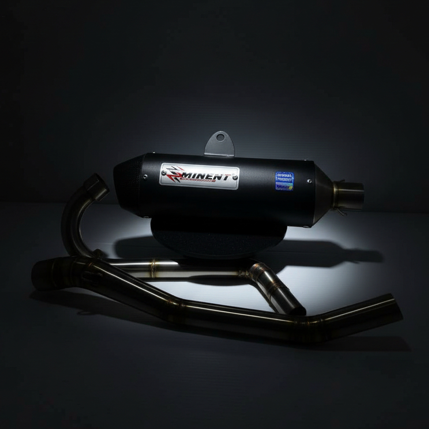 Knalpot ATV Razor 150 // Viar Razor 150 Eminent Exhaust Ujung Carbon