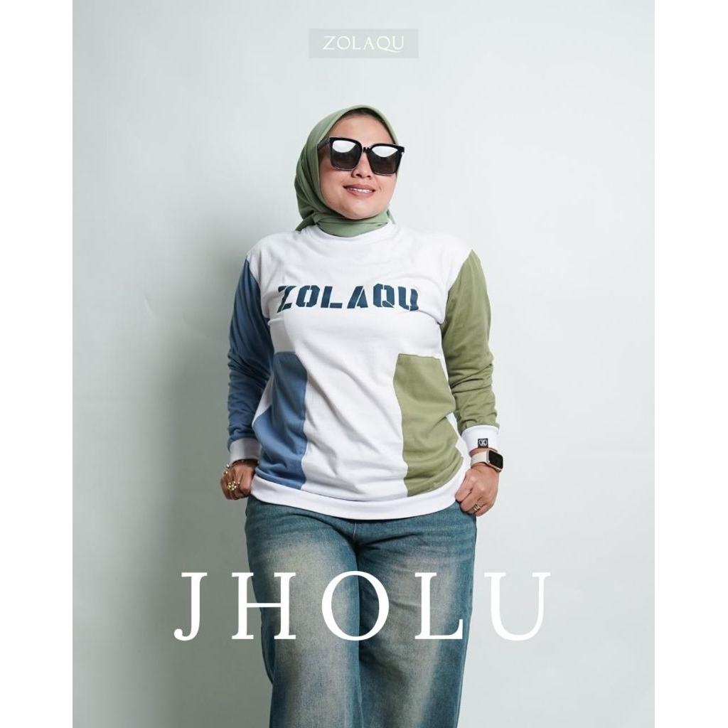 ZOLAQU ORIGINAL Pakai Ban Bawah Pinggang Atasan Kaos Wanita