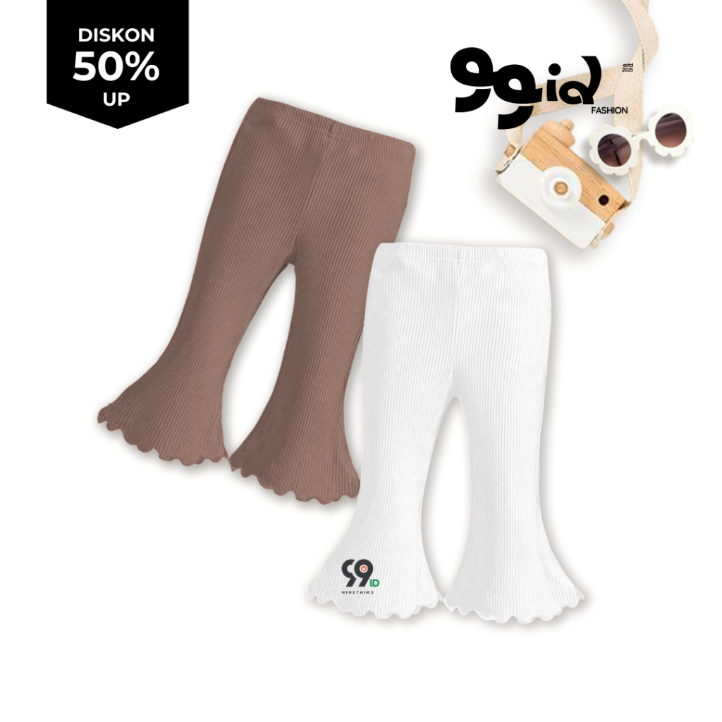 LEGGING CUTBRAY KRIWIL Anak Perempuan ribknit premium 0-6 tahun