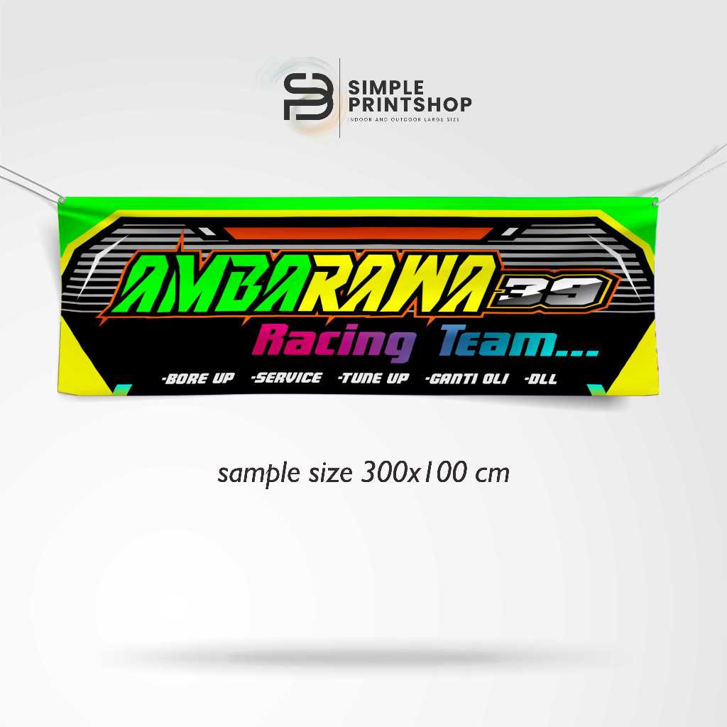 Spanduk Banner Bengkel Bisa Custom Design