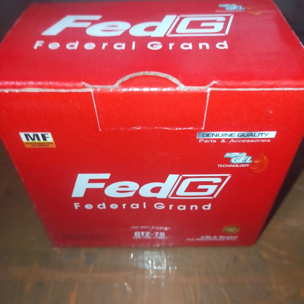 Aki / Accu Federal Grand MF GTZ-7S 7Ah Vario 125 Fi/Satria FU 150