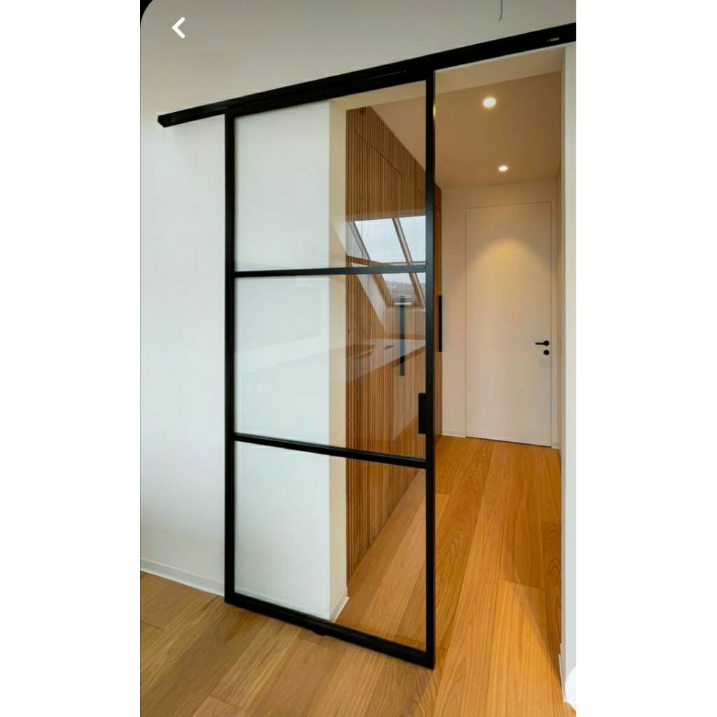 pintu sliding gantung aluminium 1 daun