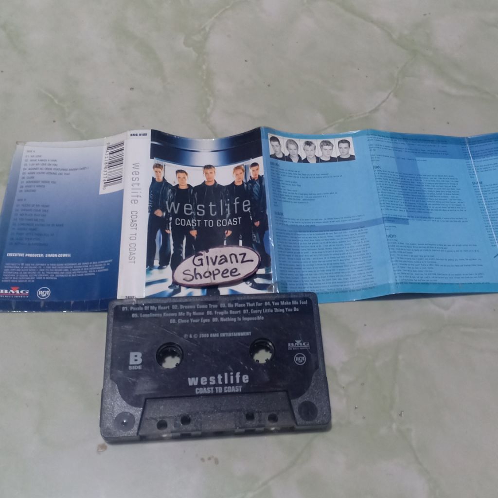 kaset pita WESTLIFE - Coast to coast