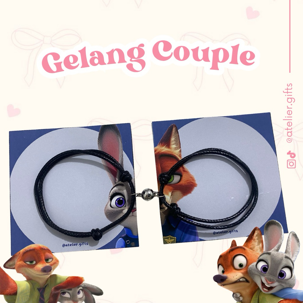 Gelang Couple | 2Pcs For Couple | Gelang Magnet