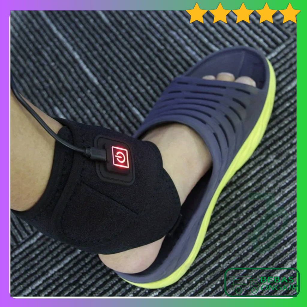 PENKEL Alat Terapi Pergelangan Mata Kaki Keseleo Hot Compress Ankle Brace Pain Relief USB P33