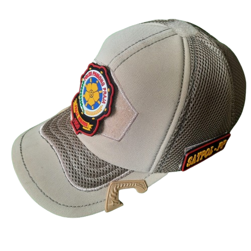 Topi Tactical Coak Satpol PP Warna Krem Elegan & Nyaman untuk Kebutuhan Satpol PP dengan Desain Unik