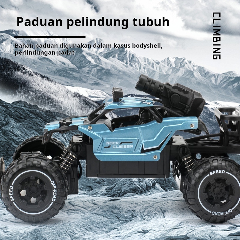 Mobil Remote Control Mainan Anak Laki Laki Mobil RC Offroad Alloy Mobil Remot Berlayar 4 Listrik Cas