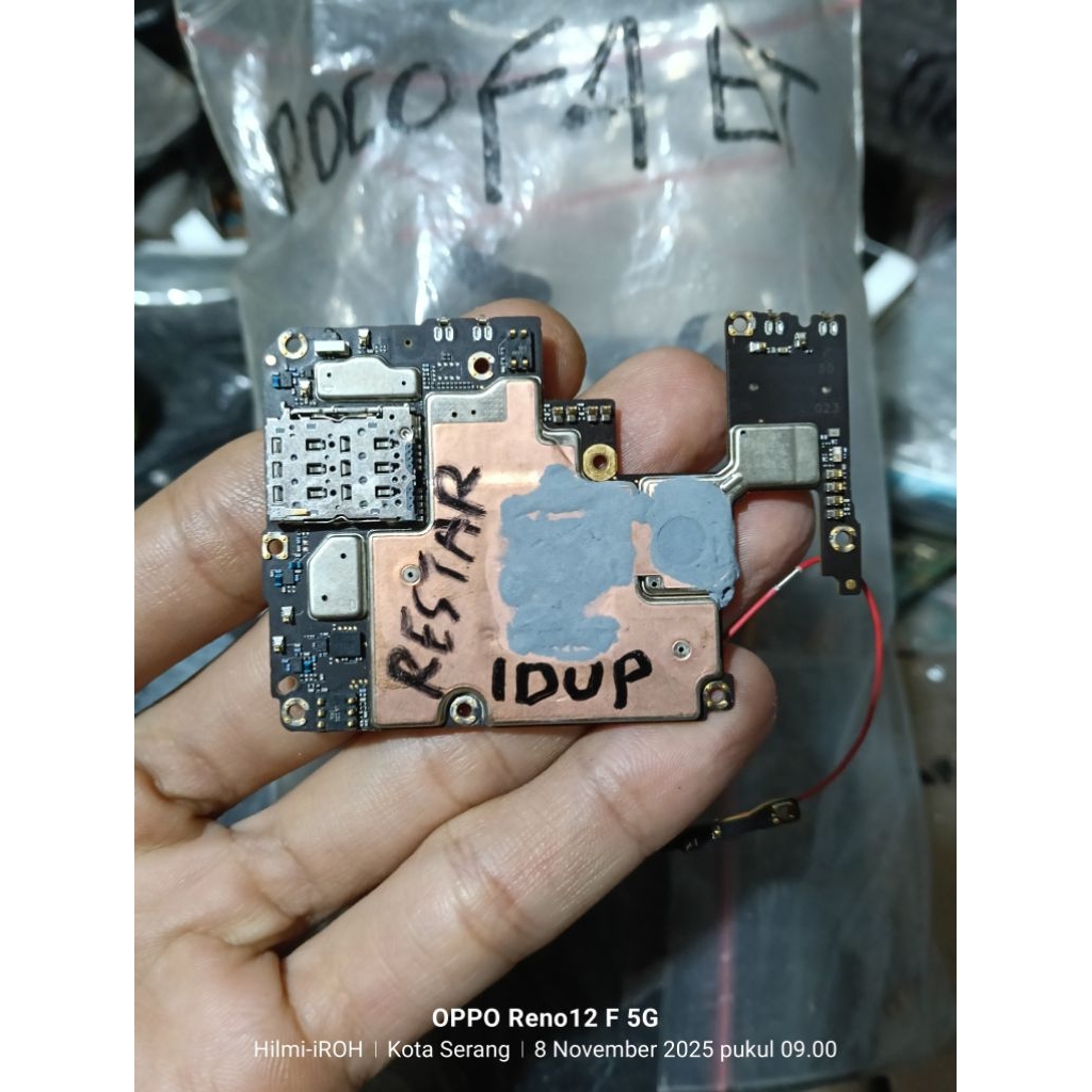 mesin Poco f4 GT kondisi HIDUP minus restart2 12/256GB per4wan BAHAN REBALL teknisi