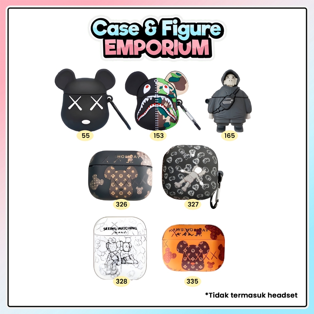 [ATP] Case Pods Gen 1 2 3 inpods i12 i13 Pro Karakter Kaws Series Cover Silicone inpods i12 i13