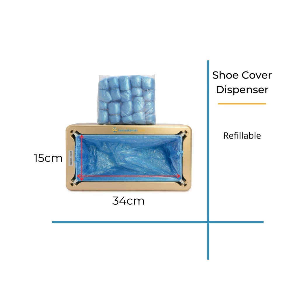 Automatic Shoe Cover Dispenser / Dispenser Cover Sepatu Otomatis - Warna Gold