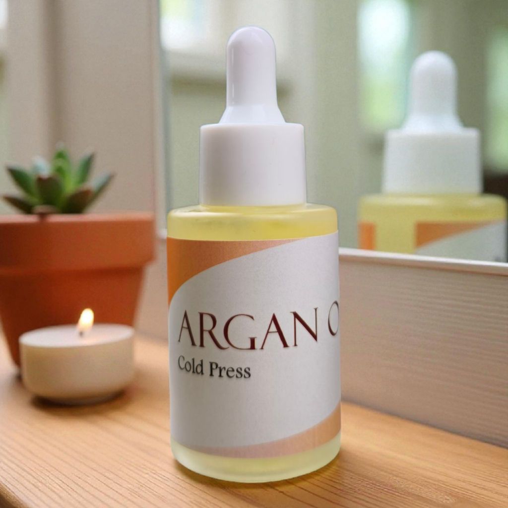 Argan Oil 100% Pure Cold Pressed – Minyak Argan Murni untuk Wajah, Rambut & Kulit