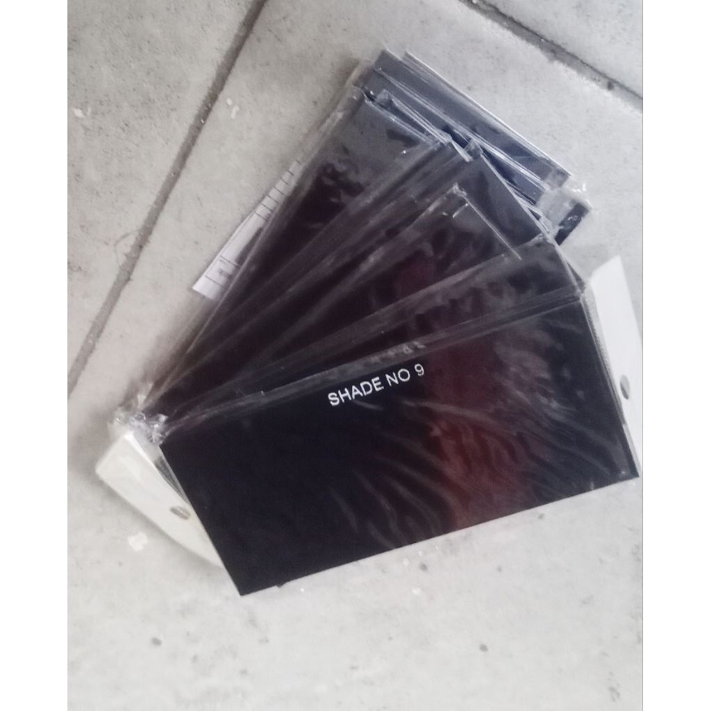 kaca las hitam no 9 kaca kedok welleding glas black - bening
