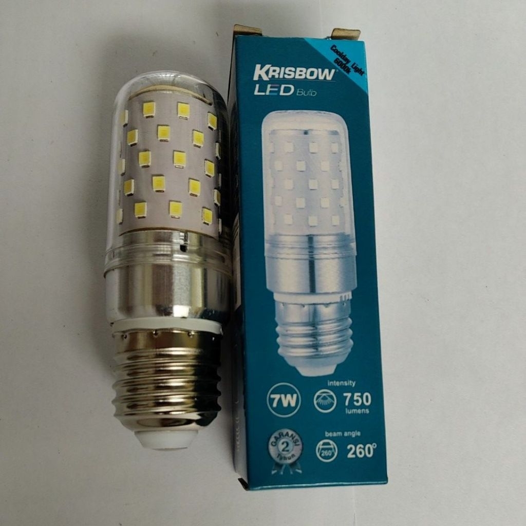 krisbow led bulb 7 watt putih
