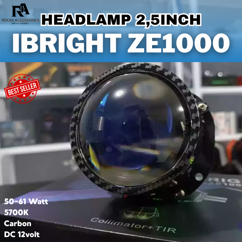 IBRIGHT ZE 1000 - Biled 2.5inc Blue Lens
