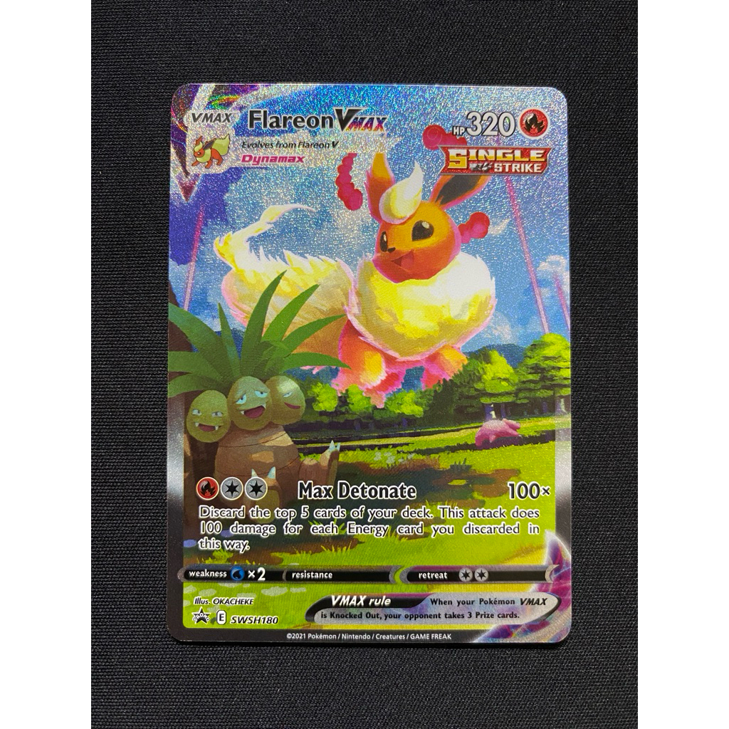 Flareon Vmax Promo Pokemon tcg Teddy Victory