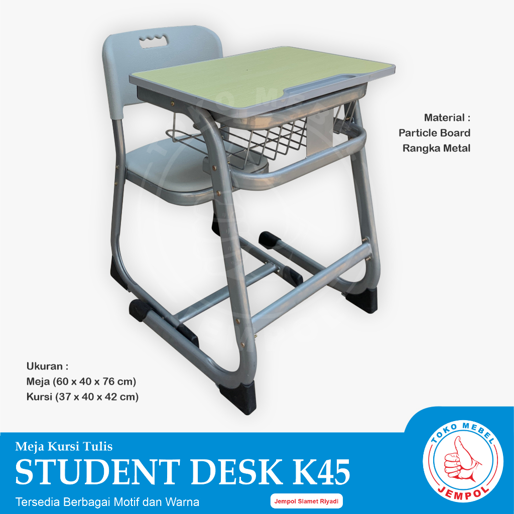 K45 WOODEN FURNITURE SET STUDY DESK ECHO/Meja Belajar Kantor Minimalis/Meja Komputer Laptop/Meja Sek