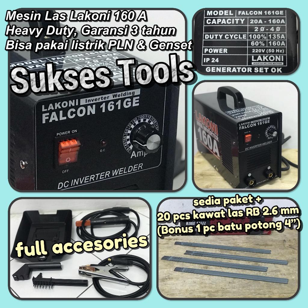 Mesin Las Lakoni Trafo Las Falcon 161 GE 161GE bisa pake Genset