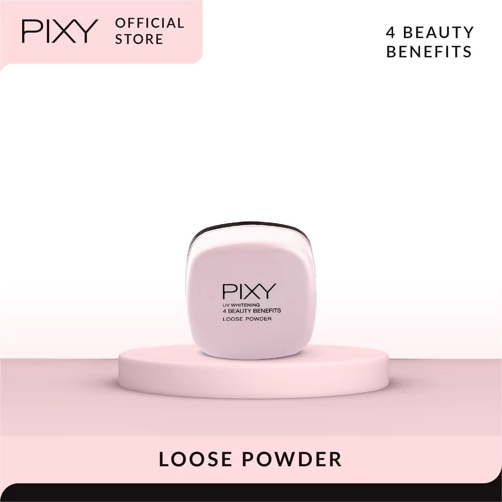PIXY UV Whitening 4 Beauty Benefits Loose Powder - Bedak Tabur Pixy - Ivory - Yellow Beige - Natural