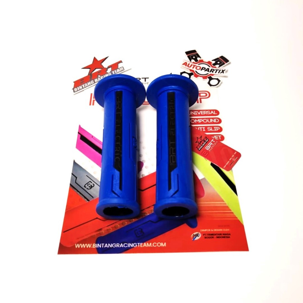 SUPER HANDGRIP GRIP ORIGINAL BRT Handfat Universal Bebek Matic Trail Sarung Stang Biru Blue